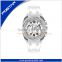 Ceramic watch white silicone band japan quartz wrist watch waterproof