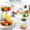 Hot Sale 2-Tier Countertop Fruit Vegetables Basket Bowl Storage With Banana Hanger