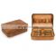 Portable custom accessories Cigar travel case zipper PU leather humidor cigar ziplock bags