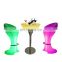 Luminous Outdoor Furniture Bright LEDS16 Color Changing Glowing LED Cocktail Table  LED Table and Chair for Event