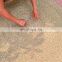 Hand Woven Round Seagrass Rug Rustic Style Natural Brown Straw Floor Mat Carpet Vietnam Supplier