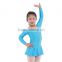 Beijing Professional Kids Dance Costumes Kids Long Sleeve Leotard With Skirt