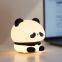 EGOGO New Panda Silicone Night Light USB Charging Bedroom Bedside Sleep Pat Lamp Cute Soft Light Baby Nursing Night Lamps