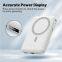 D012 Wireless Power Bank Magnetic Portable Mini Power Bank Portable Charger with Built-in Cables and 10000mAh Compact Power Bank