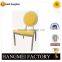 Design metal frame luxury round back dining chair