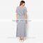 D292 Women long sleeve maxi dress design 2016 hotsale fashion jersey dress