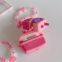 2024 Pink Walkie Talkie Design Earphone Case for Airpods Pro 1 2 3 Cartoon Cute Silicone Protective Cover with Plush Pendant
