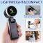Foldable Handheld Turbo Fan with LED Display - USB Rechargeable, 5 Speeds, 1800mAh Battery, Ultra-Quiet Portable Fan for Travel