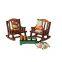 Wooden rocking chair doll house