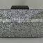 Hot selling clutch style PU material glitter cosmetic bag