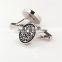 high end party necessity high quality crystal bling cool metal magnetic cufflinks for ladies 1609