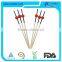 Natural Bamboo Disposable Ball Shaped Cocktail Skewer for Party