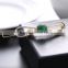 Neoglory Accessories Beautiful Green and Blue Zircon Crystal Vertical Clip Hair Pin