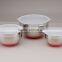 3 pcs set stainless steel mixing bowl set with grater