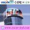 High brightness round sign led display curve led display billboard/panel/board/cabinet p10 commercial scrolling led display