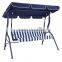 3 Seater Garden Steel Frame Patio Swing Chair With Canopy