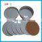 CMYK Printed Advertising Metal Tin Cork Coaster Set