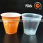 6oz clear double layer disposable plastic cup