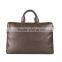 Classic brown shiny leather office bags for men