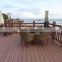 Dark gray solid wpc deck Anti-UV waterproof wpc wood swimming pool decking composite decking
