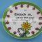 YF13122 Custom Ceramic Sunflower Plate