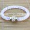 Stylish Clear Crystal Beads in Mesh Rhinestone Magnetic Buckle Stardust Bracelet
