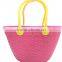 summer large silicone handle beach bag with EVA material