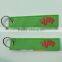 The Green Woven Label Key Chains