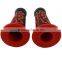 Rubber Hand Grips Motorcycle Handle Bar Grips & Bar Ends 22MM Red skull