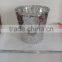 glass garden flower pot with colors glass flower pot made in china