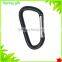 D shape hook colorful carabiner ,aluminium carabiner, metal hook carabiner