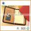 B5/A5/B6 Business pu leather portfolio folder,custom leather embossed portfolio folder
