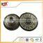 Metal silver jeans shank button