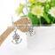 Vintage Fashion Jewelry Rudder Shaped Sliver Plated Drop Earring for Women