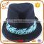 Wholesale custom mens dress fedora hats navy cheap fedora hats for men