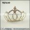 Newest design silver rhinestone wholesale tiara crown
