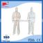 ISO factory made low price 55g Non-woven PP protective reflective safety coverall with CE FDA approval