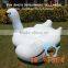 Low MOQ stock swimming pool float inflatable swan for sale