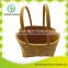 With double carries handles woodchip shopping basket