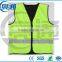 China custom green running reflective strap safety vest