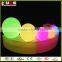 rechargreable multicolors changing PE plastic LED ball for pools and garden