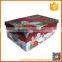 Base and lid paper christmas gift box with iron