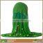 Women Green Custom Made Viscose Instant Hijab Scarf Muslim