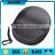 black PU cover eva headphone waterproof case with wrist strap
