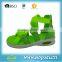 pretty style girls sandals, flat beach sandal, textile and pu upper girl sandal