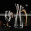 Novelty Glass Red Wine Pitcher with 24K Gold Floating Flakes Liquid Decanter
