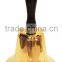 antique brass bell with wooden handle for church