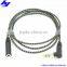 Headphone audio extension cable from 2.5mm female socket connectors to 3.5mm male plug