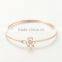 New Gold Bracelet Designs Clover Bangle Rose Gold Plating PB001A-17