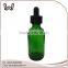 4oz 120ml Clear Boston Round glass Bottle with Black Cap